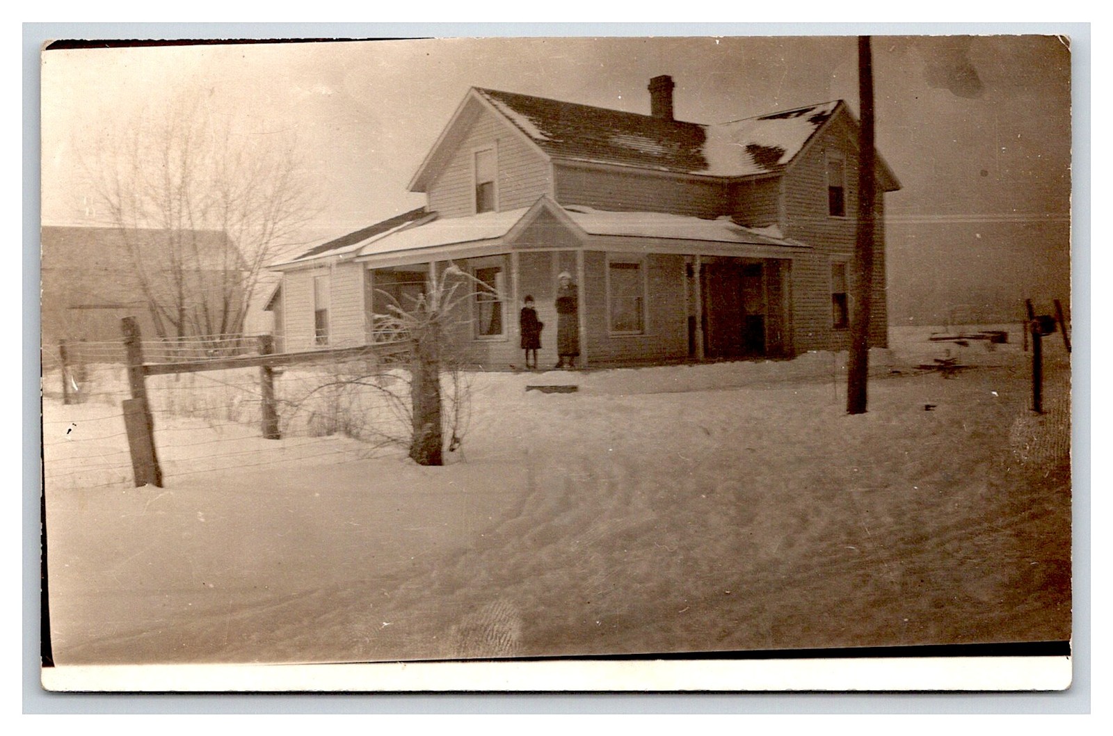 RPPC Defiance OH ~ Historic Home house in blizzard OHIO