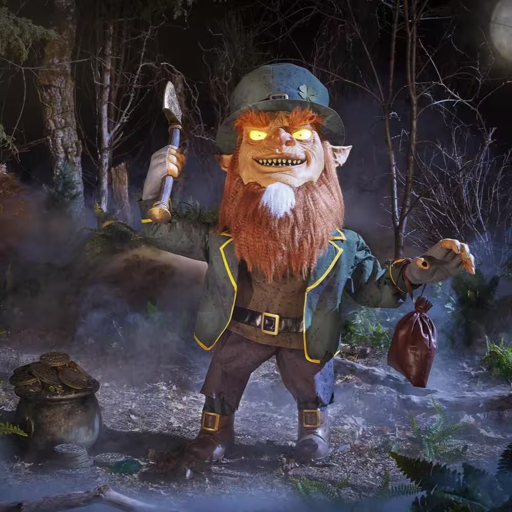 4.5 FT Wicked Woods Animated LED Cursed Clover