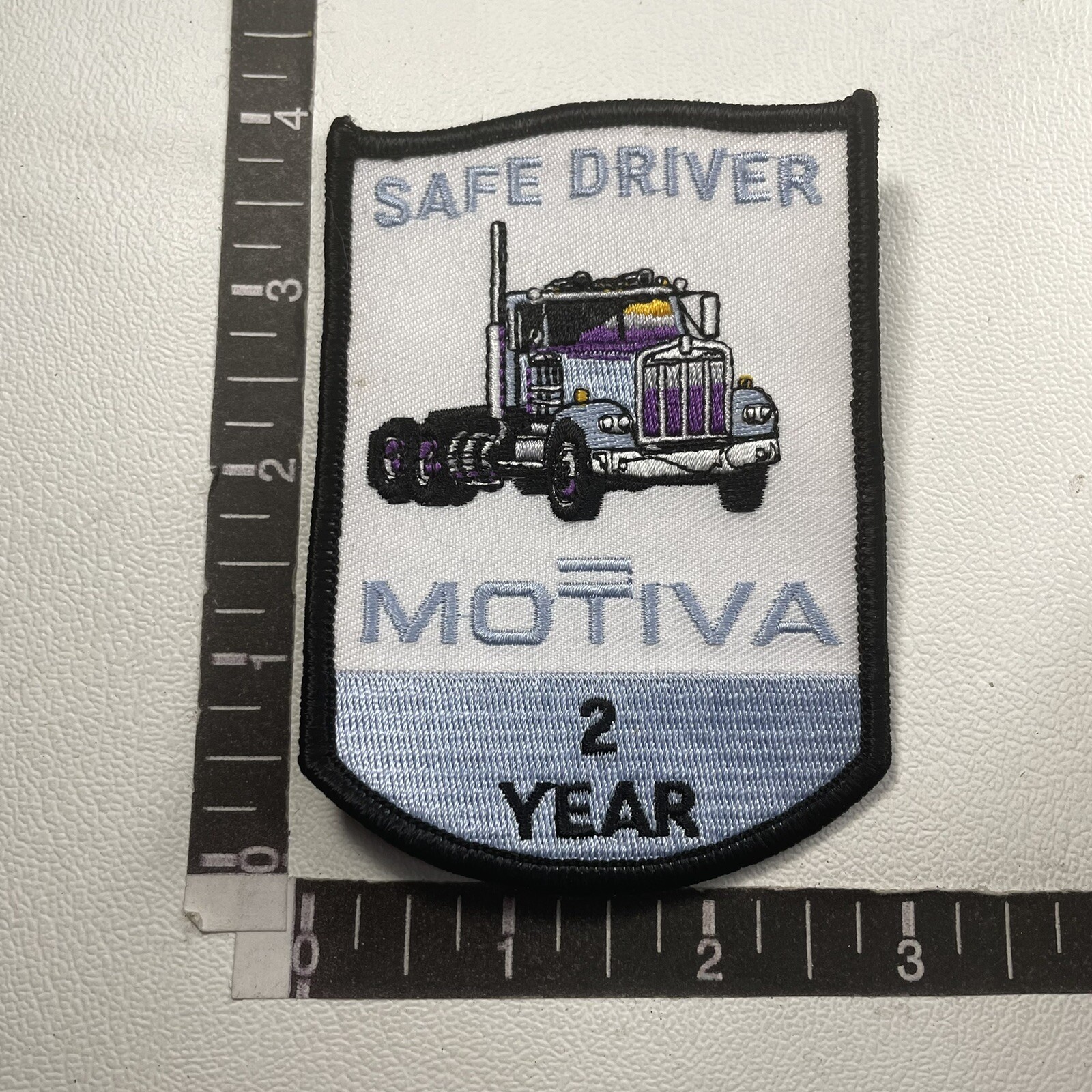 Semi-Truck 2 Year Safe Driver MOTIVA OIL / GAS TANKER TRUCKER Patch 17R8