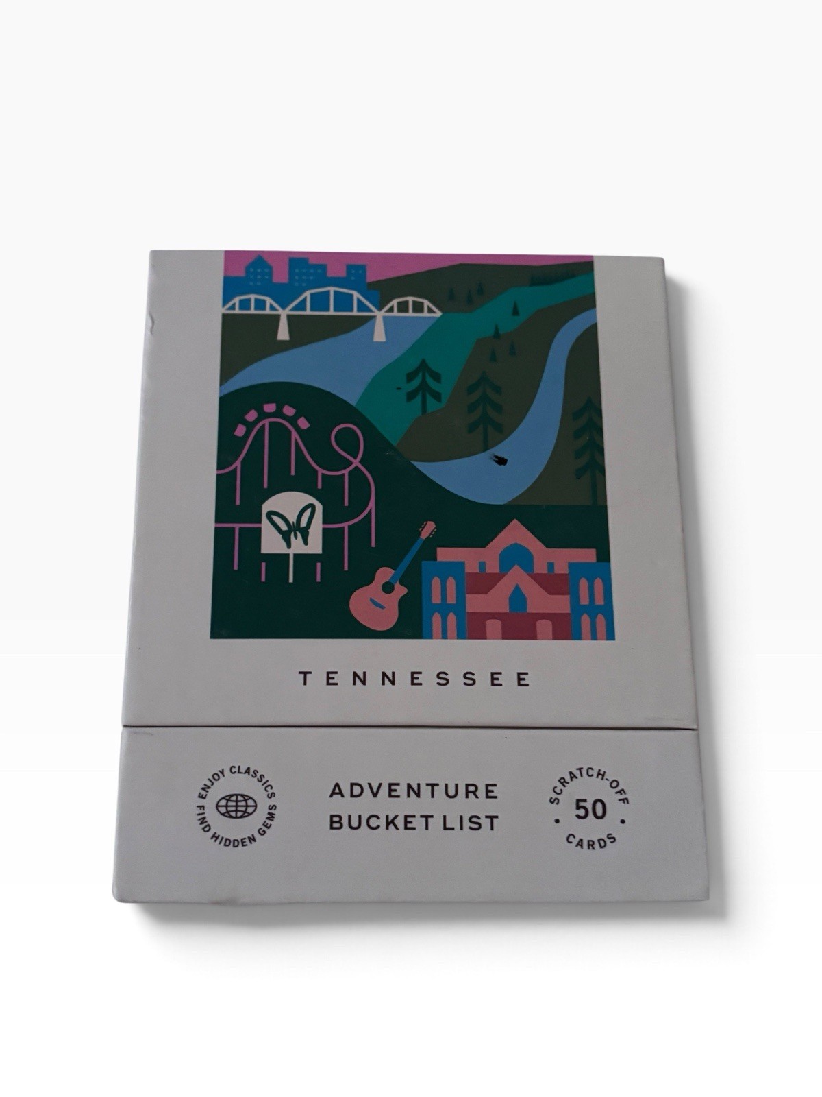 Tennessee Adventure Bucket List Travel Gift 50 Scratch-Off Cards New Open Box