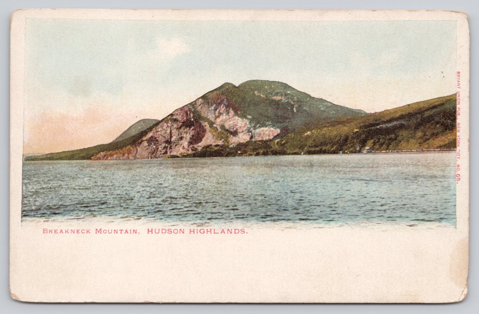 Breakneck Mountain Hudson Highlands New York Vintage Postcard 1900s