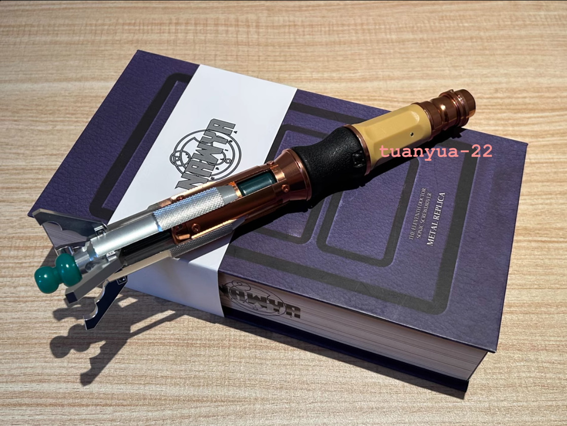 IN US Doctor Who 11th Metal Sonic Screwdriver Replica LED Colorful Light Gift