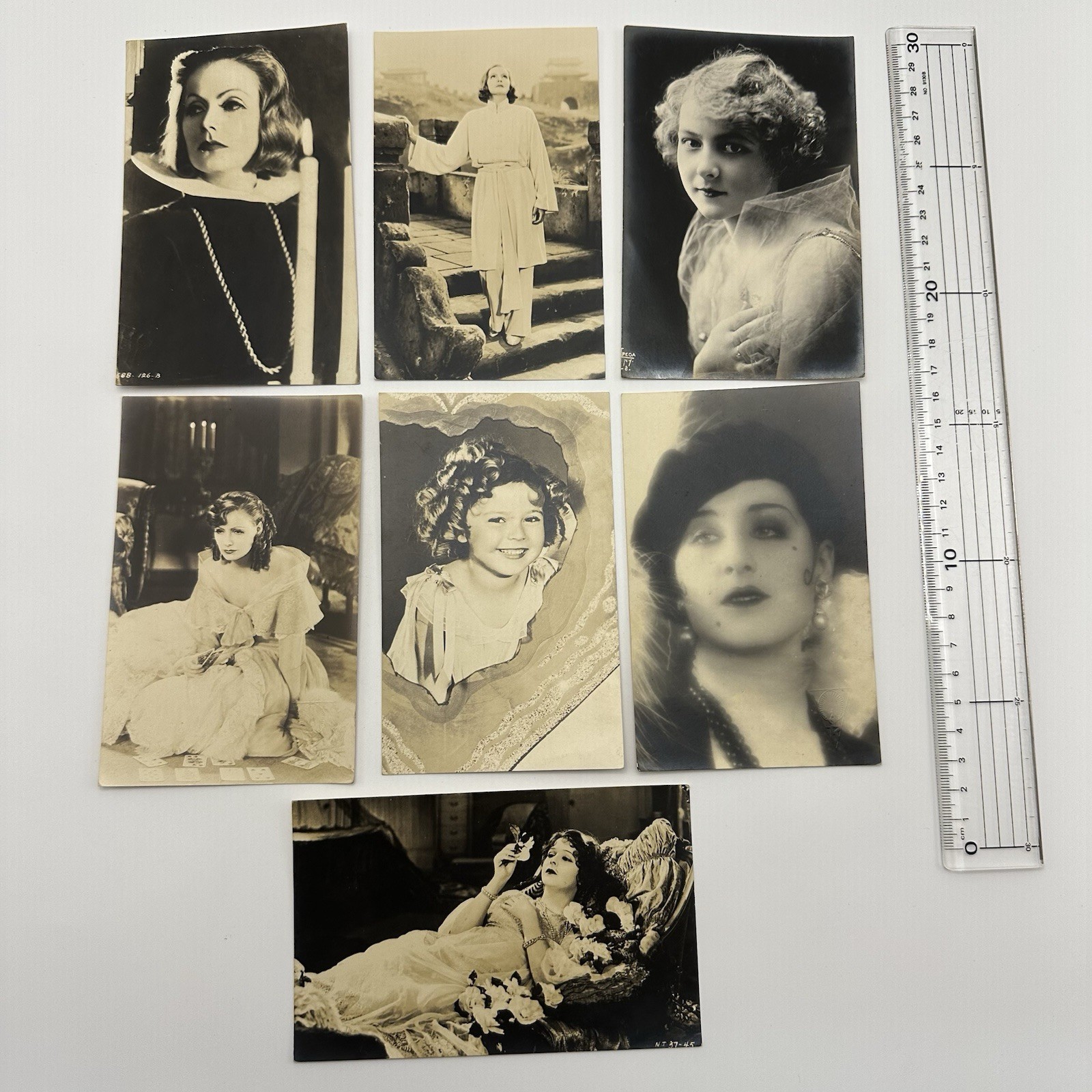 Lot 7 Vintage Hollywood Golden Age Actresses Bromide Photo Cards