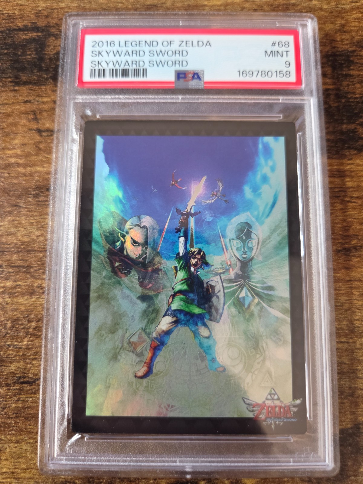 2016 Enterplay Legend of Zelda Skyward Sword Silver Foil PSA 9 Mint #68 Link Fi
