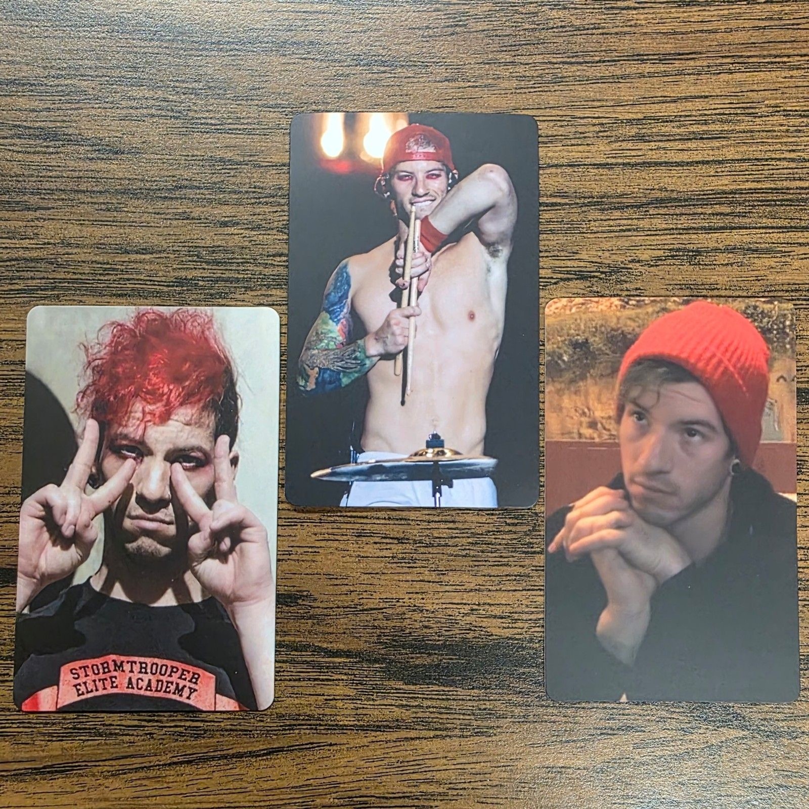 BLURRYFACE Twenty One Pilots Photocard Set of 3 Josh Dun w/ Holo Sleeves