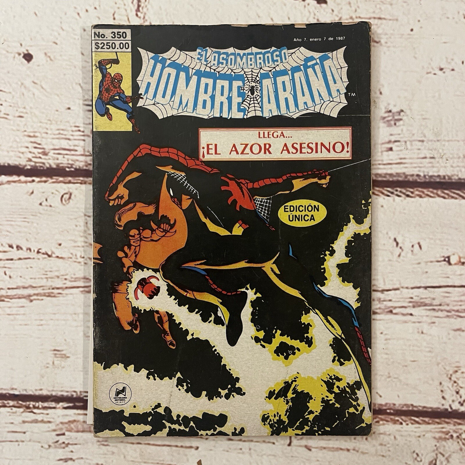 Vintage 1987 El Asombroso Hombre Arana Comic Book Vol 7 No 350 Mexico Spider-Man