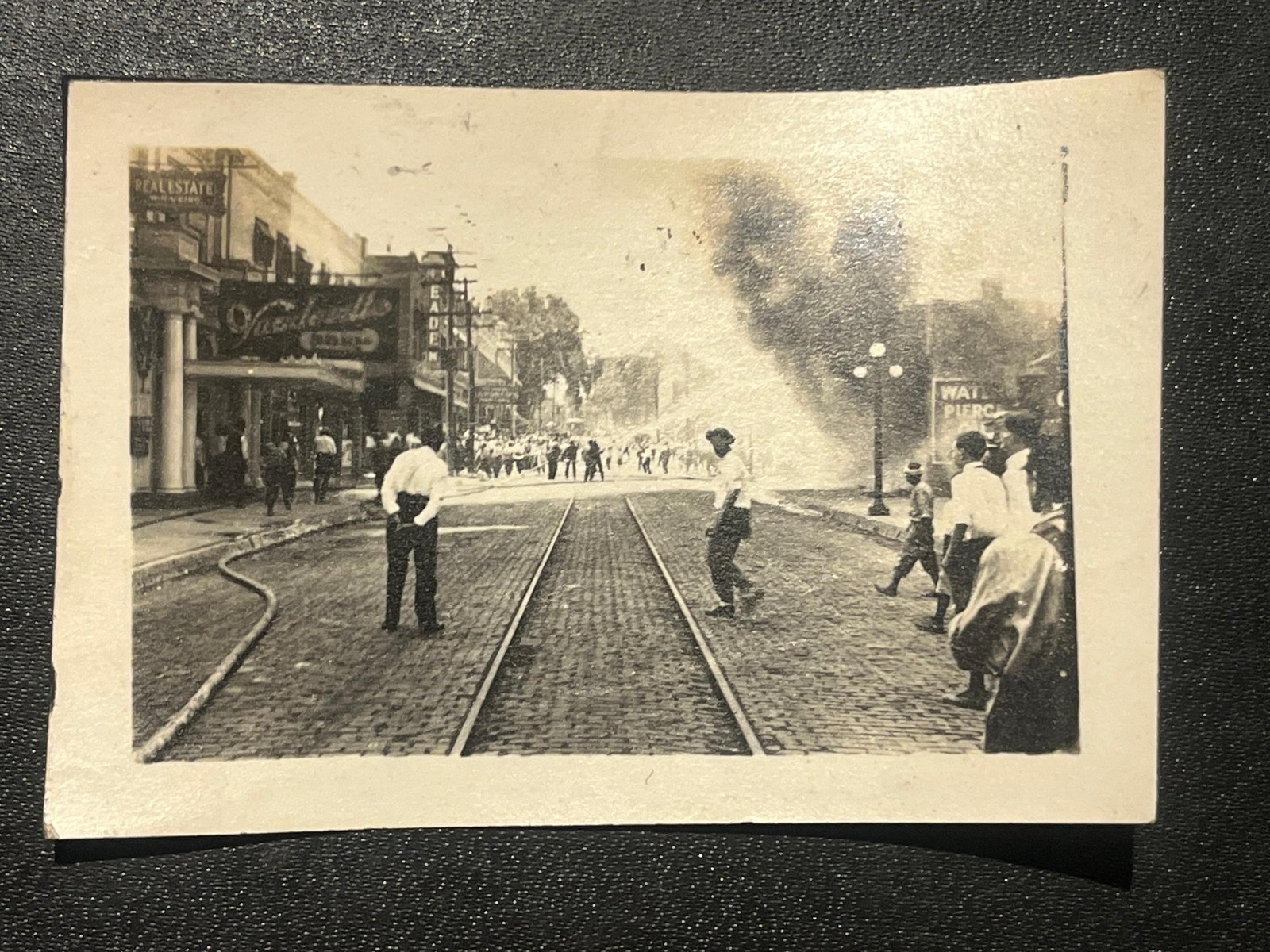 Antique 1913 Fire Springfield Missouri Vaudeville Theater Vintage Rare Photo