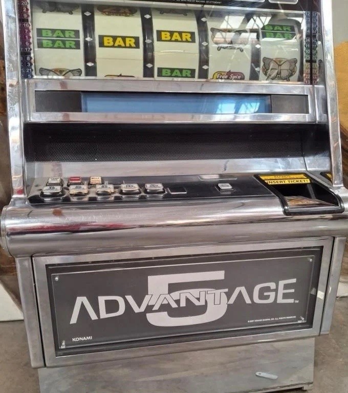 Konami Advantage 5 Slot Machine 55”x21”