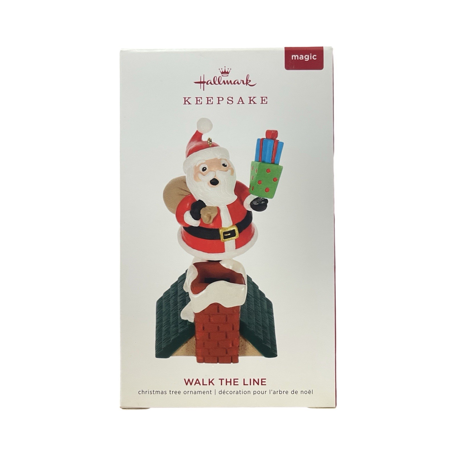 2019 Hallmark Walk The Line Ornament - Johnny Cash - Santa Claus on Rooftop
