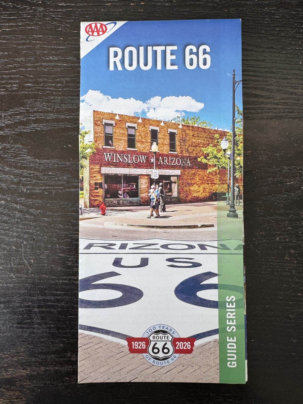 100 Year Anniversay  AAA Road Map-The Map of Route 66 American Highway 2025