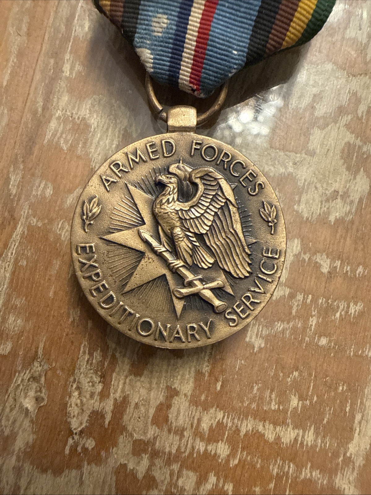 US Armed Forces Expeditionary (AFEM) Service Genuine Award Full Size Medal