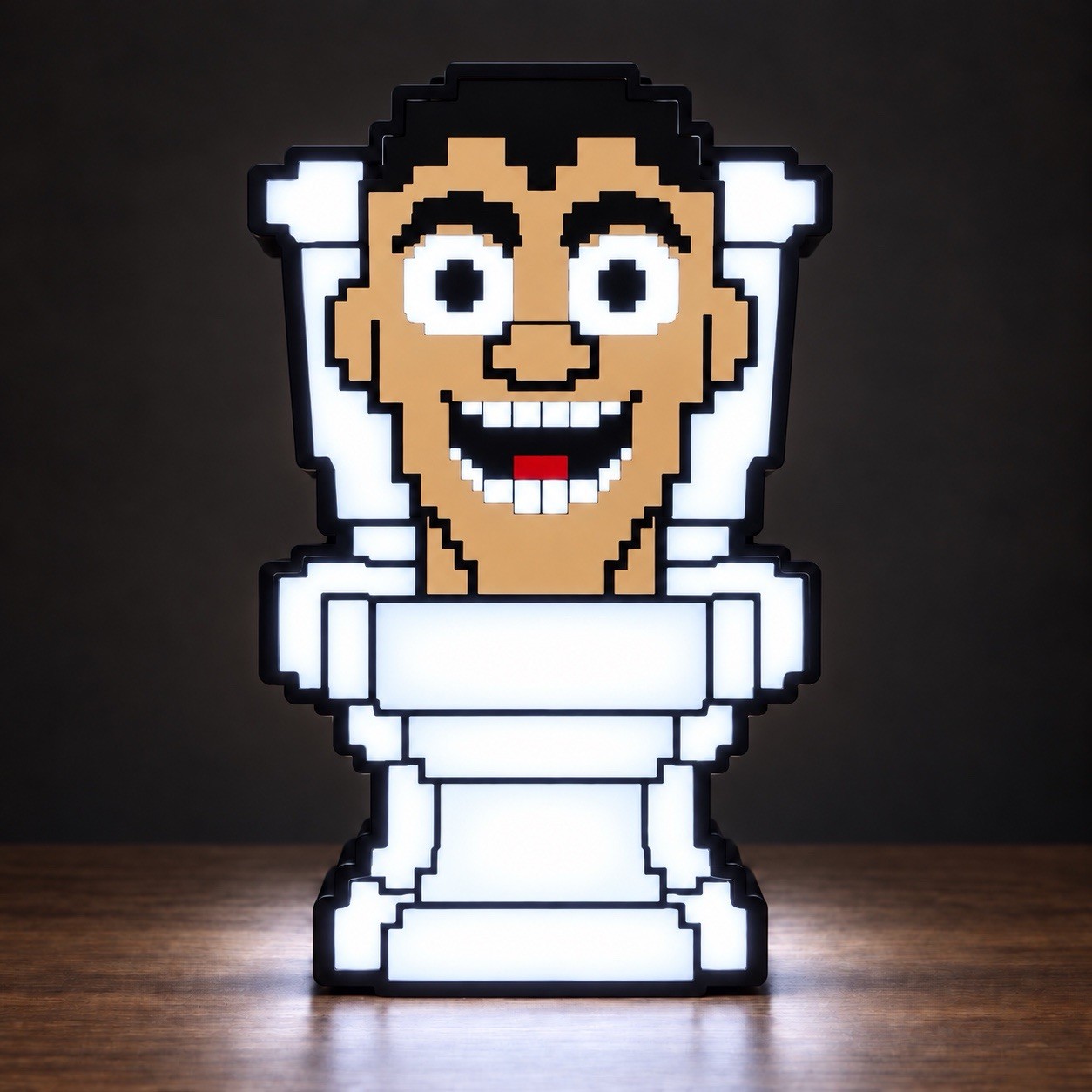 Skibidi Toilet Brainrot LED Light- Pixel Character Gaming Room Decor