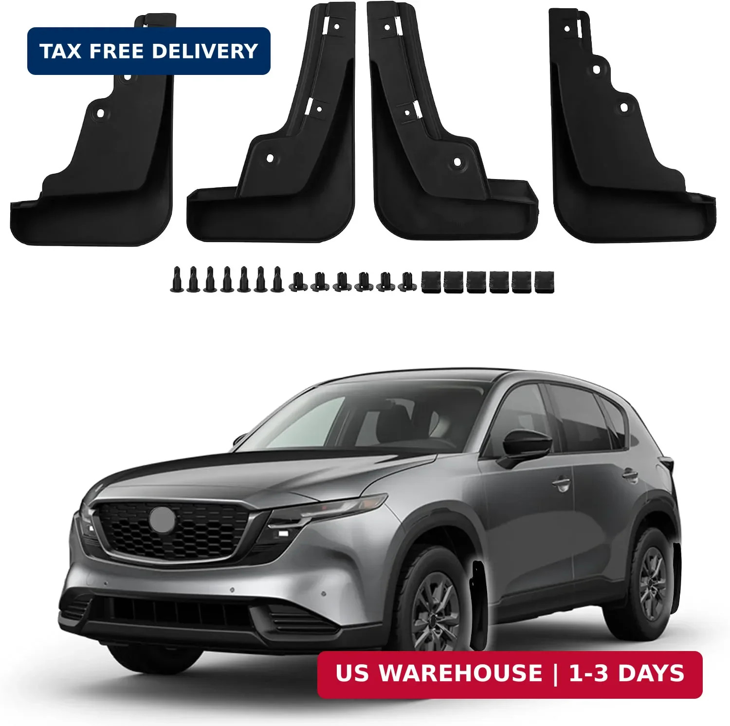 Mud Flaps Splash Guards for Mazda CX-5 2026 All Weather | Fender Guard Protect A
