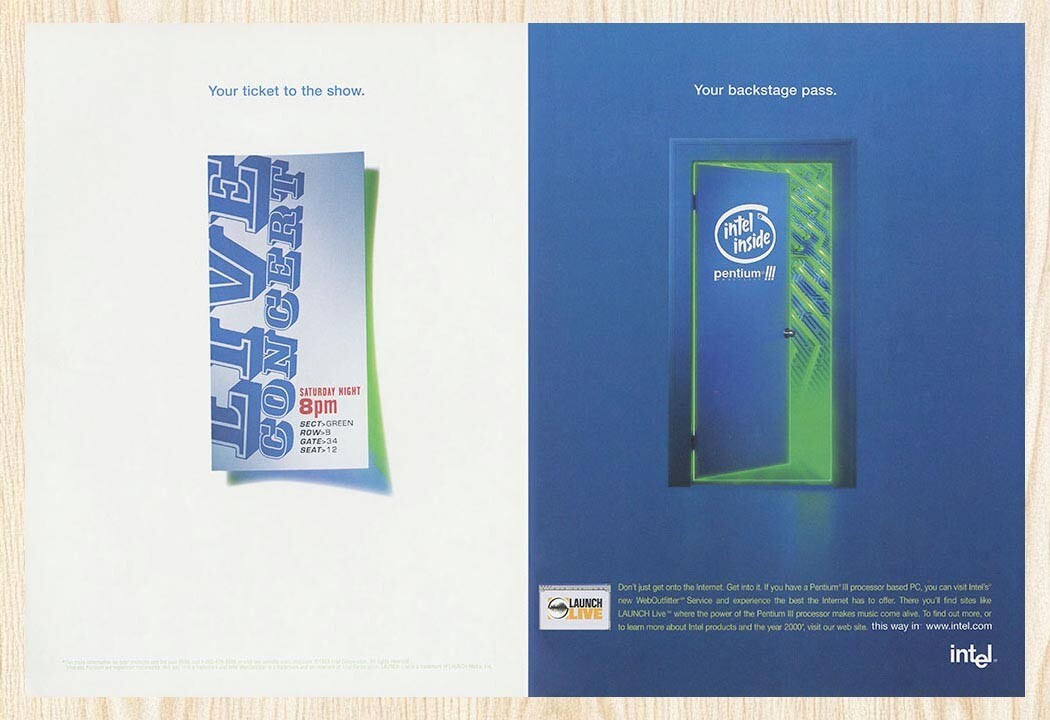 1998 Intel Pentium III Original Advertisement v1