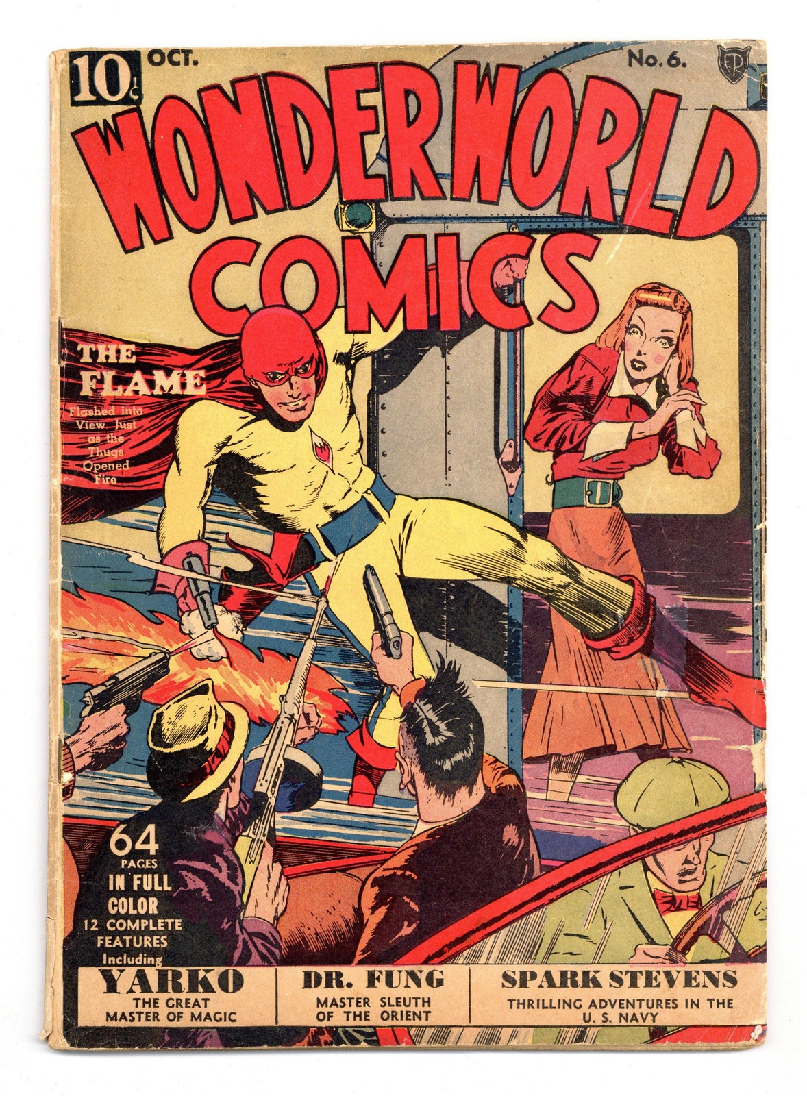 Wonderworld Comics #6 GD+ 2.5 RESTORED 1939