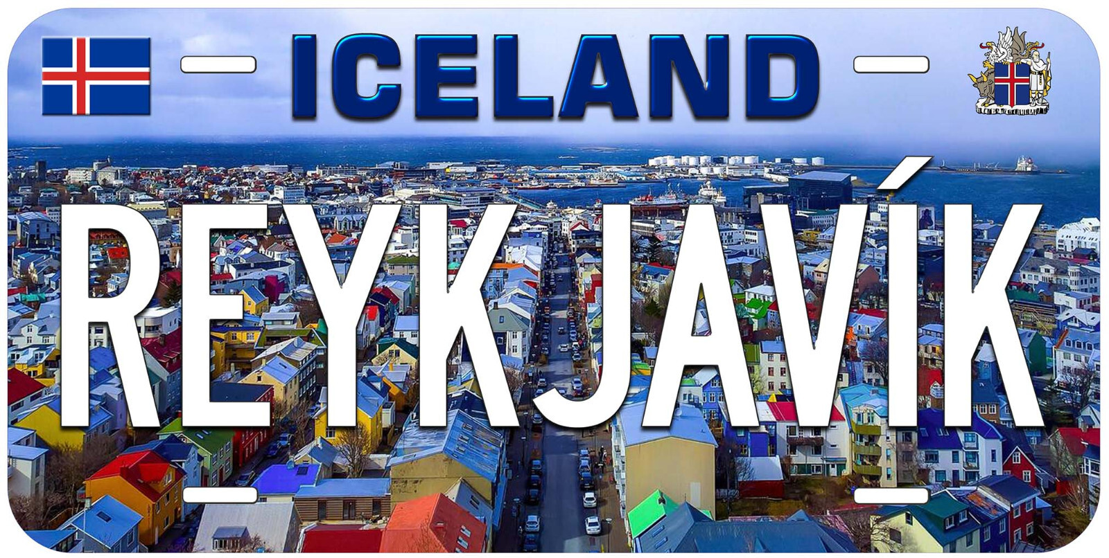 Reykjavik Iceland Novelty Car License Plate