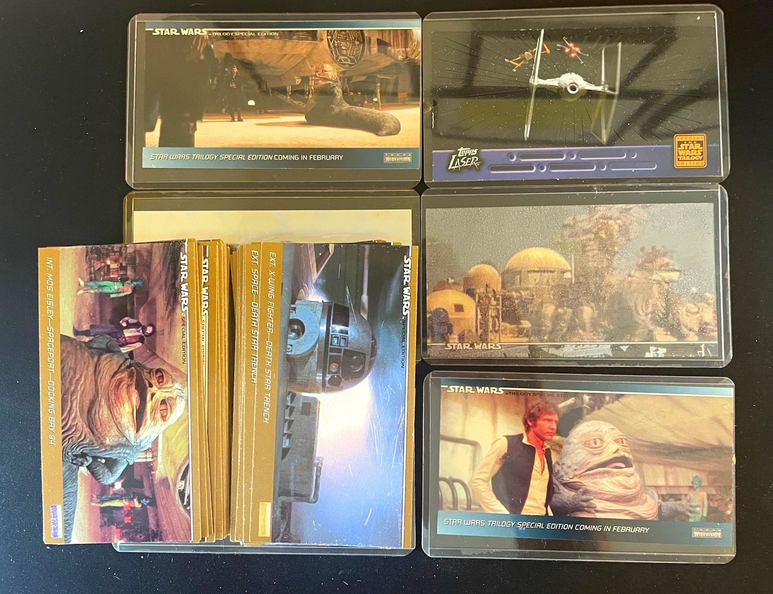 1997 Star Wars Trilogy Topps Widevision Set 1-72 + Rare Inserts
