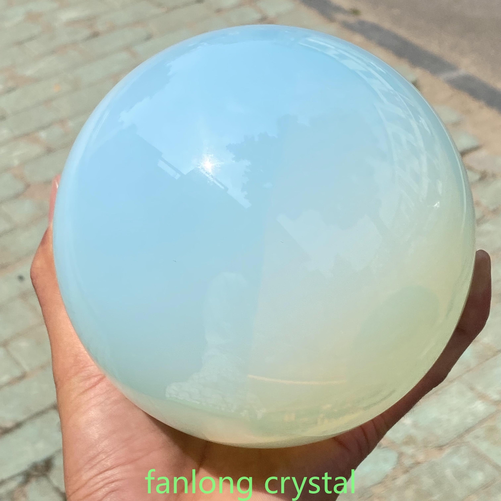 Top Opalite ball rainbow quartz crystal sphere gem reiki healing 120mm