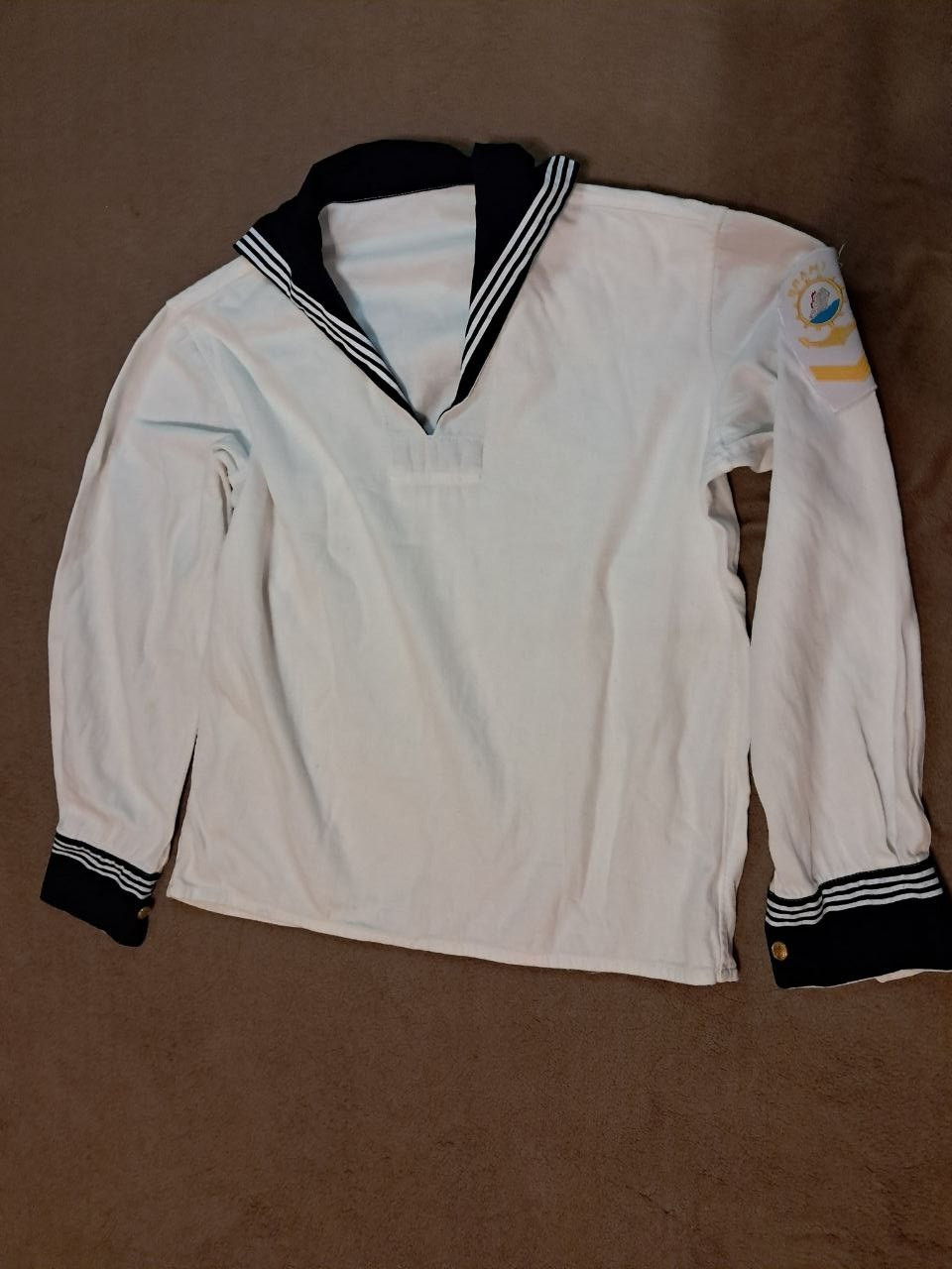 USSR Uniform Sailor's White Tunic Shirt Soviet Fleet Battleship Navy Marine
