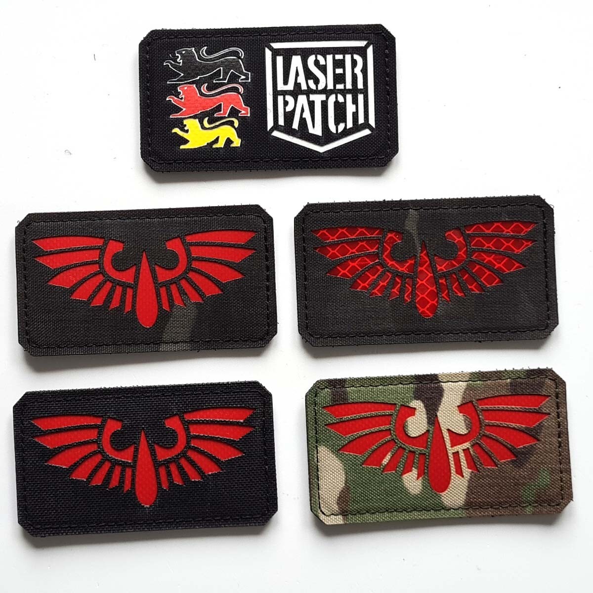 Warhammer The Blood Angels - Space Marine Laser Cut Cordura Patch with Hook