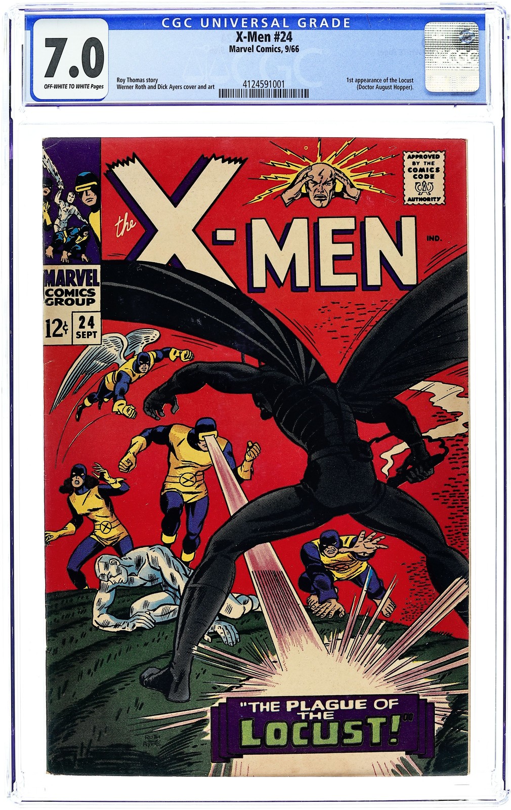 Uncanny X-Men #24 CGC 7.0 1966 4124591001