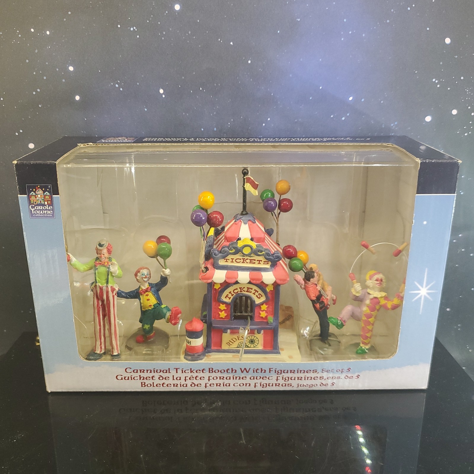 Lemax 2006 Carnival Ticket Booth With Figurines Village Collection #63563