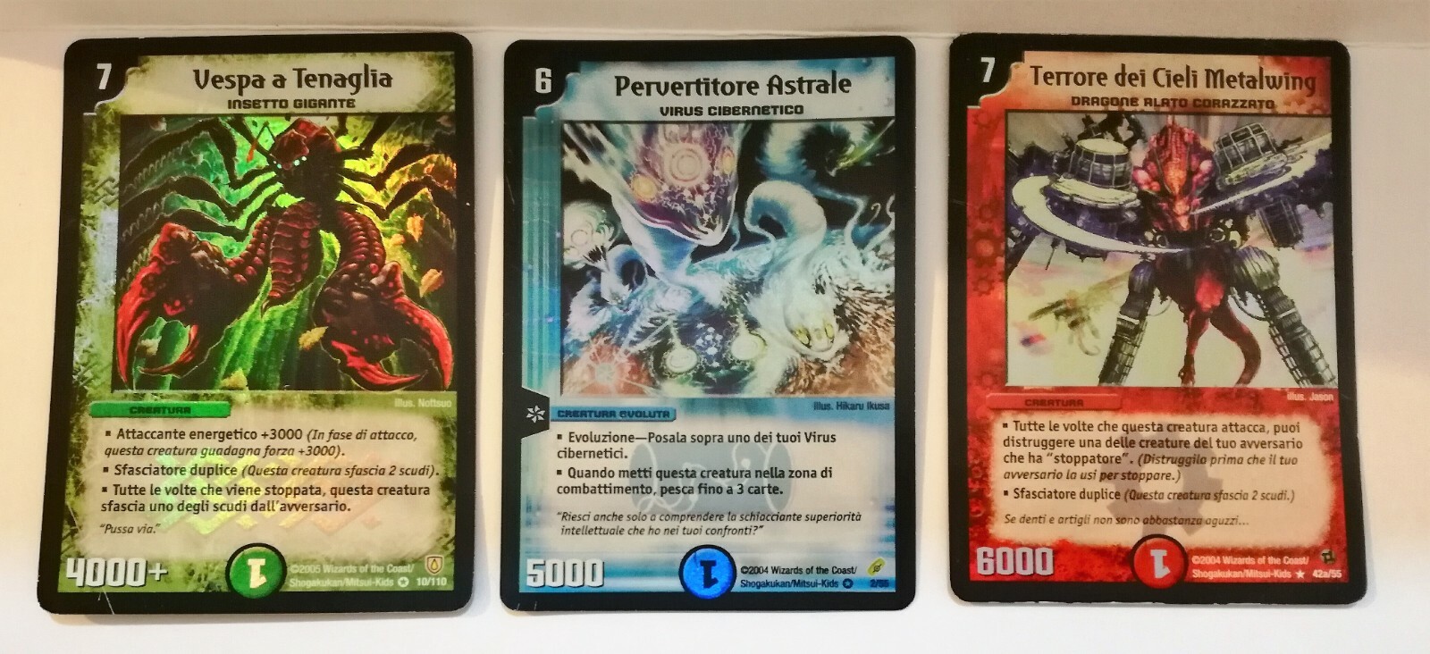 DUEL MASTERS 79 CARDS : TERROR SKIES METALWING VESPA PLIERS WIZARDS 2004 2005