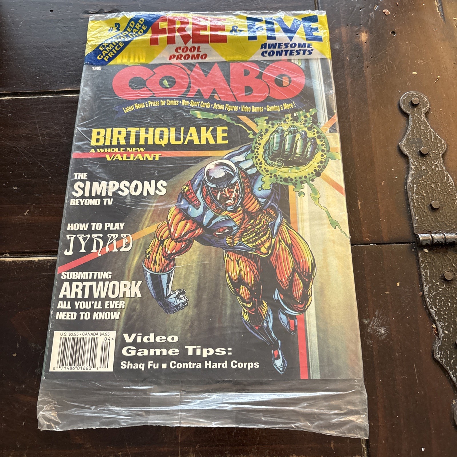 Combo Comic Magazine Number 3 Of April 1995 With Rare Sim City Cards New Sealed.