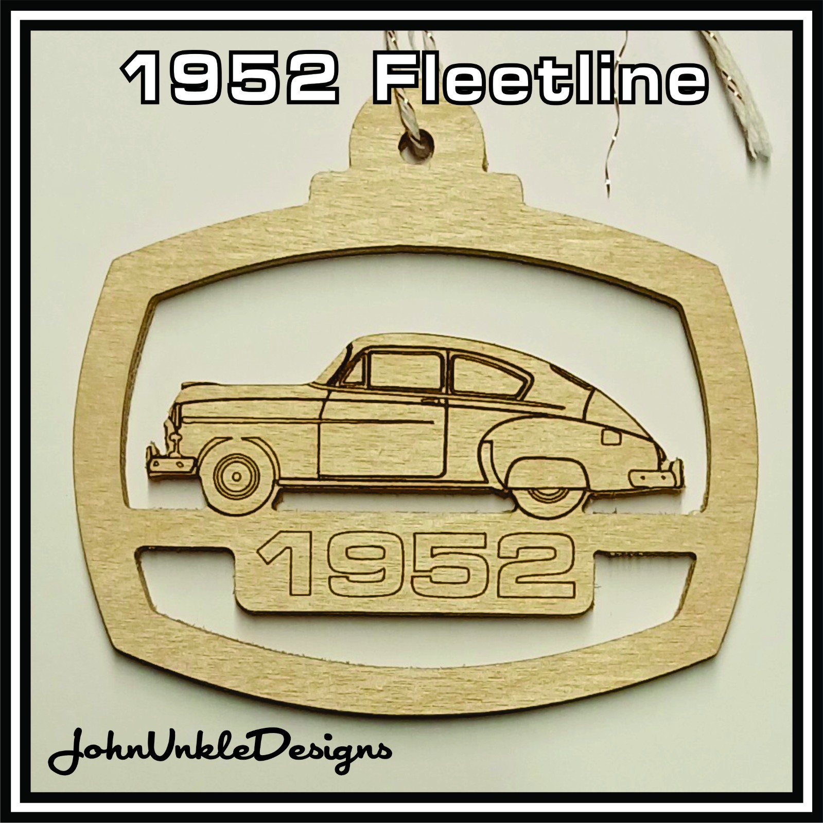 1952 Chevrolet Fleetline 2 door wood ornament