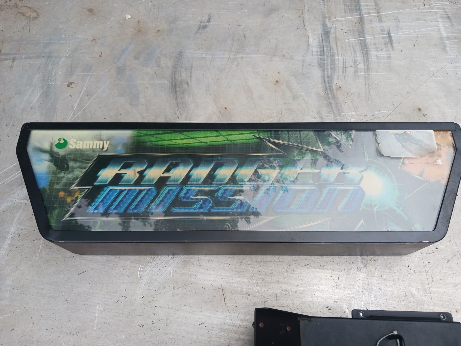 Sammy Atomiswave Ranger Mission Arcade Top Metal Marquee Light Housing + Case