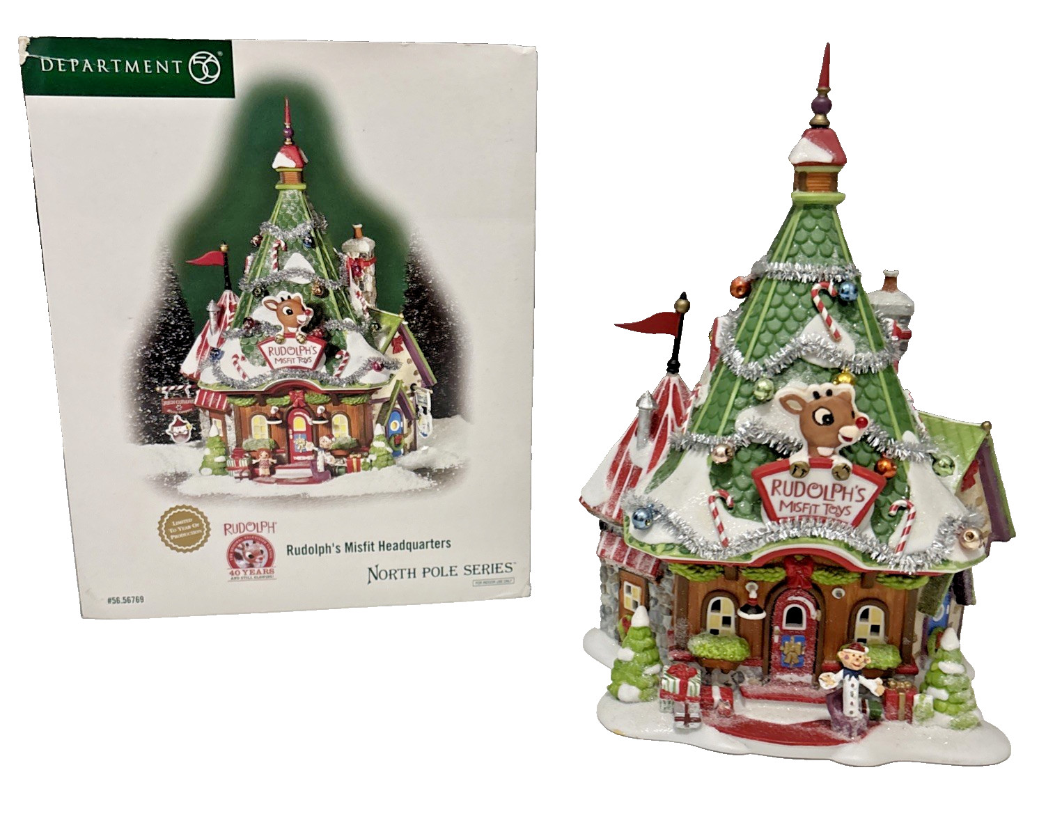 Dept 56 North Pole Series Rudolph's Misfit Headquarters 56769 with Box