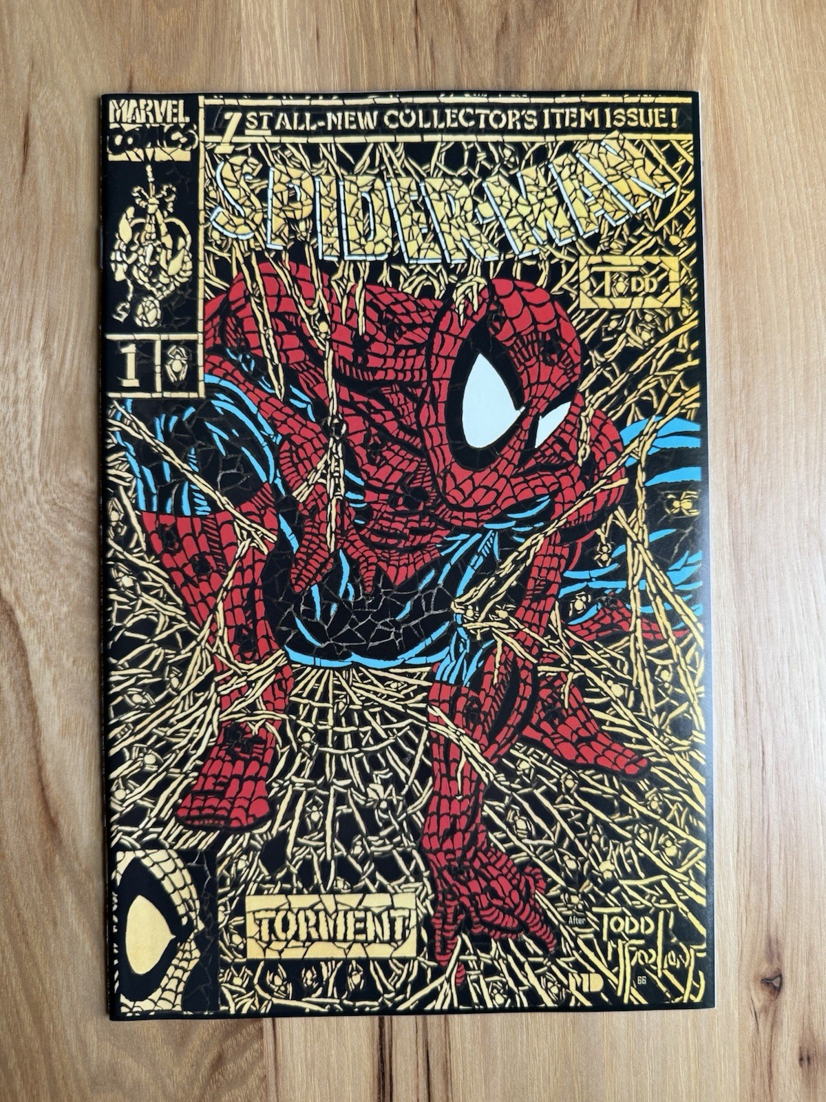 SPIDER-MAN #1 (2020) SHATTERED GOLD FACSIMILE MARVEL MCFARLANE 🔥