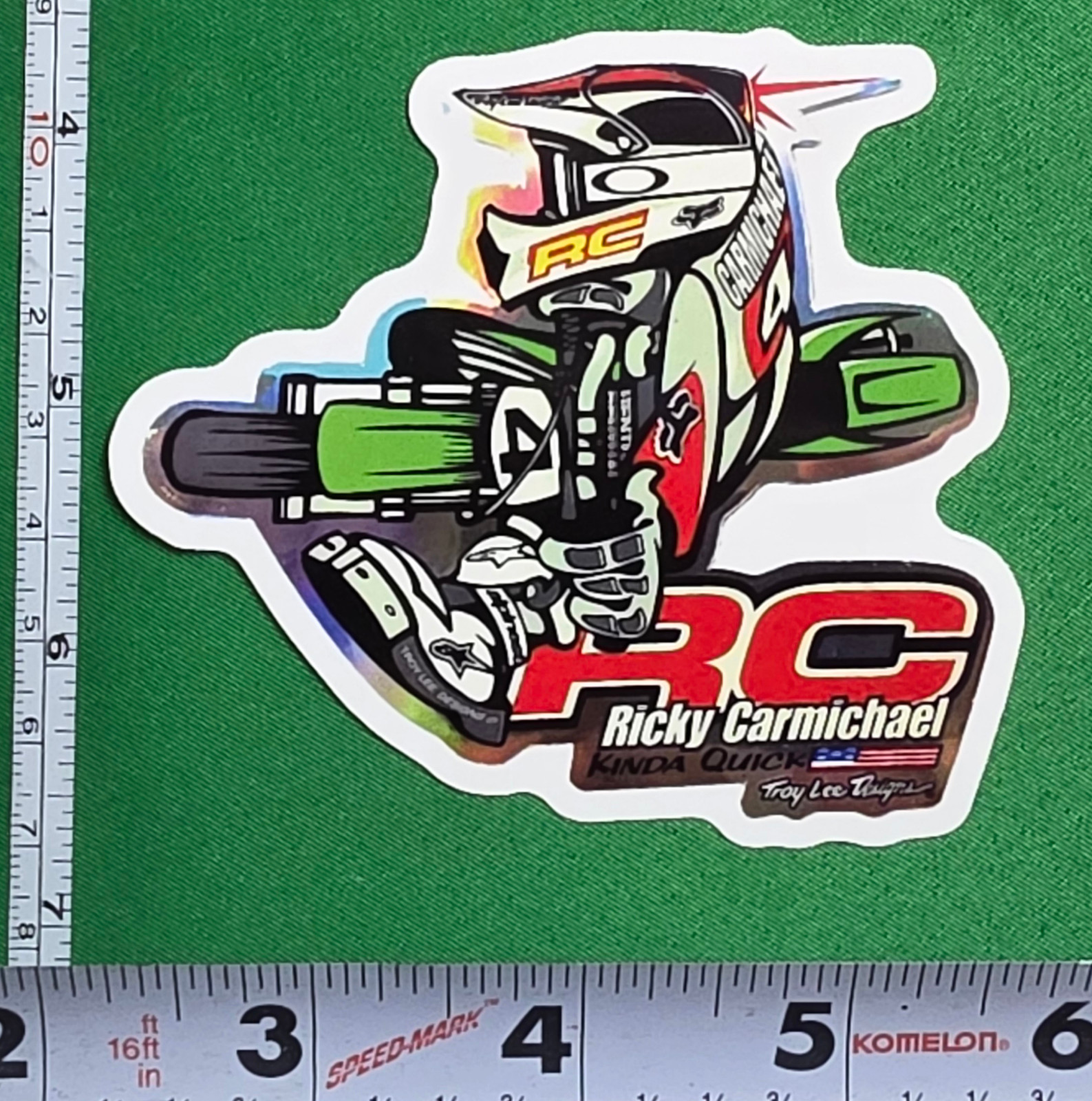 Ricky Carmichael Reproduction Sticker Troy Lee Designs 9x7cm