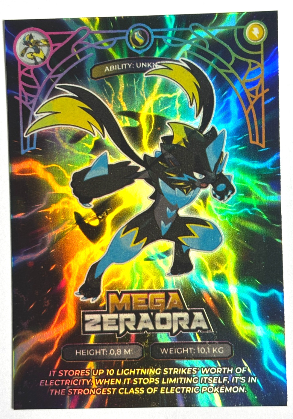CARD POKEMON MEGA EVOLUTIONS Z-A #22 MEGA ZERAORA M807 Peru Edition 2026
