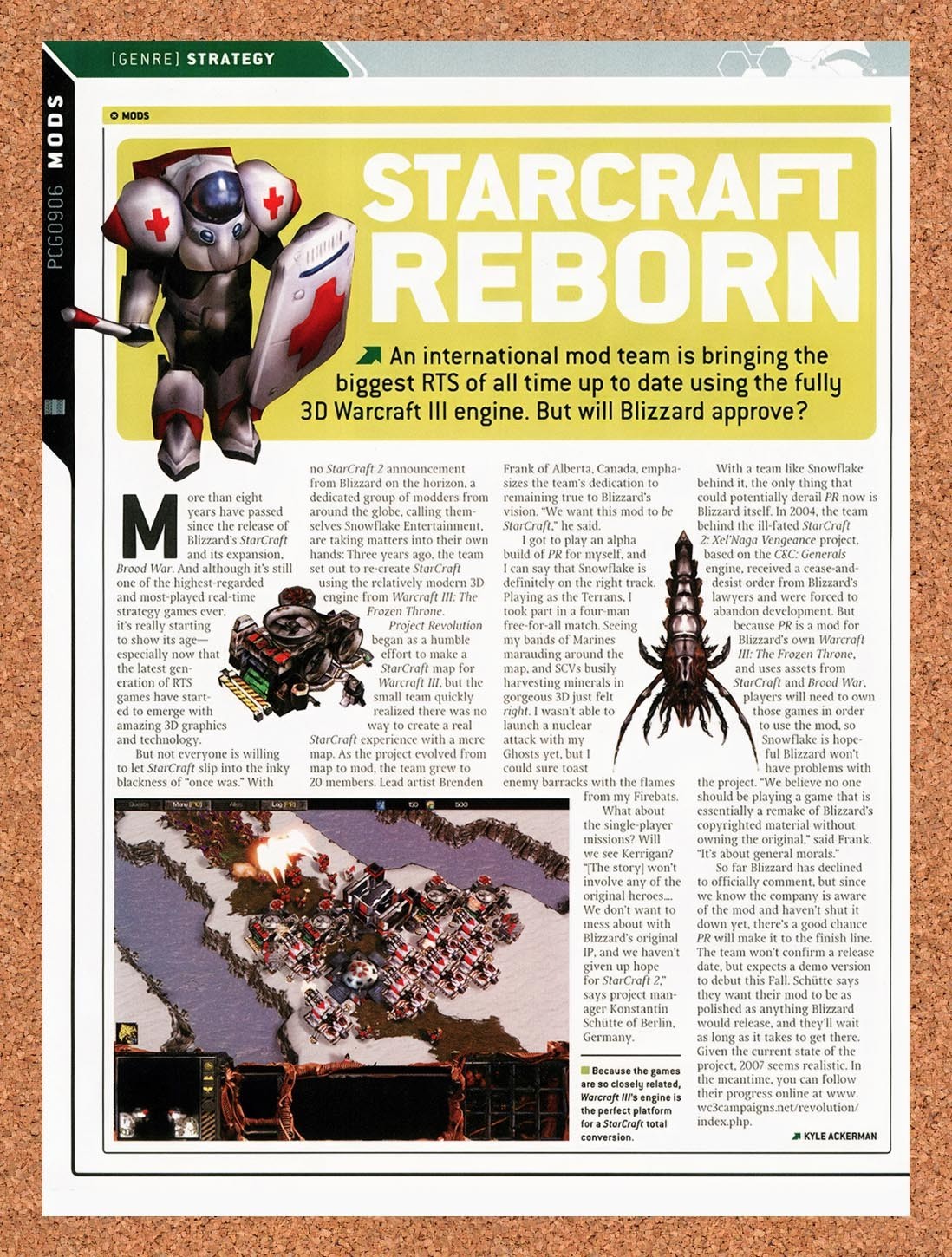 2006 StarCraft Reborn Mod Original Advertisement / Retro Promo vr1