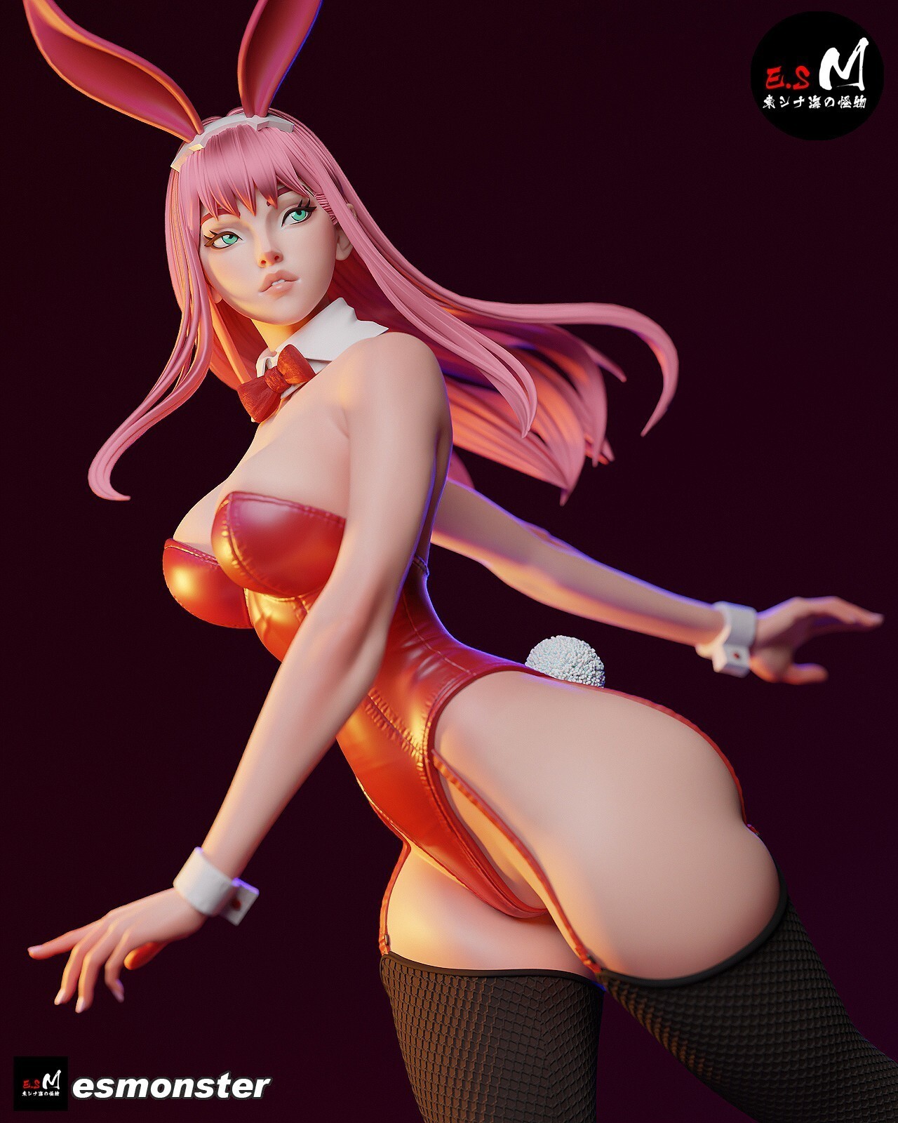 1:8 Zero Two Bunny Darling in the Franxx Fan Art UNPAINTED High Quality Kit