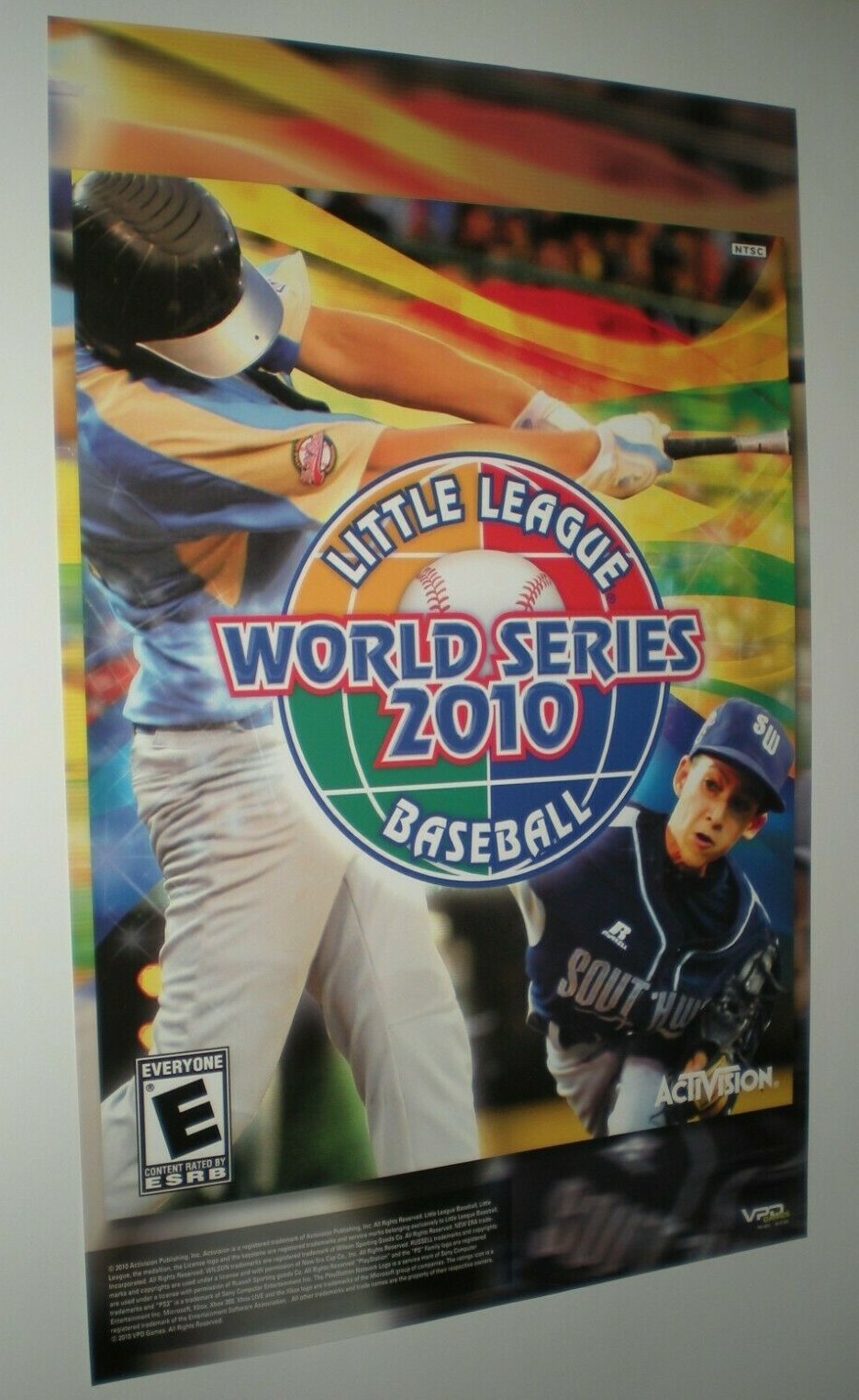 POSTER by activision LITTLE LEAGUE WORLD SERIES 2010 GAME video gamer 1