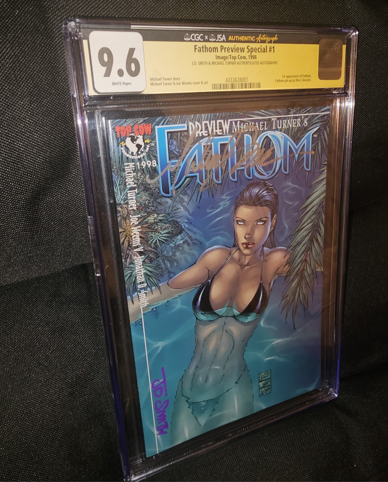 Fathom Preview Special #1 CGC 9.6 SS Michael Turner + J.D. Smith
