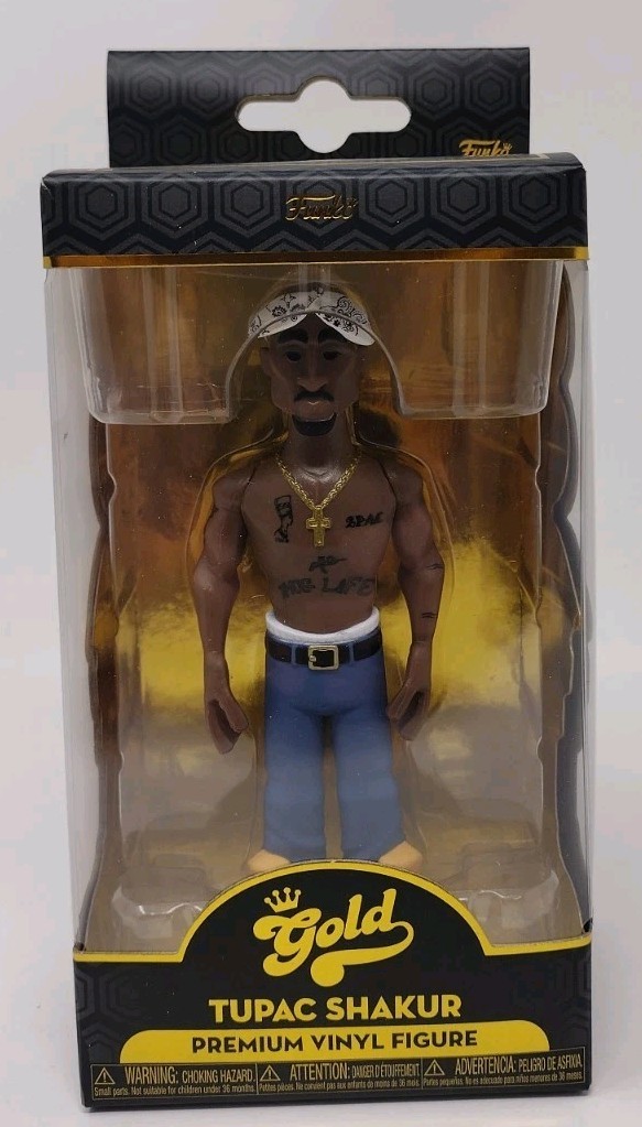 Funko Gold Tupac Premium Vinyl 5 Inch Figure Series One Rapper Vaulted 2021