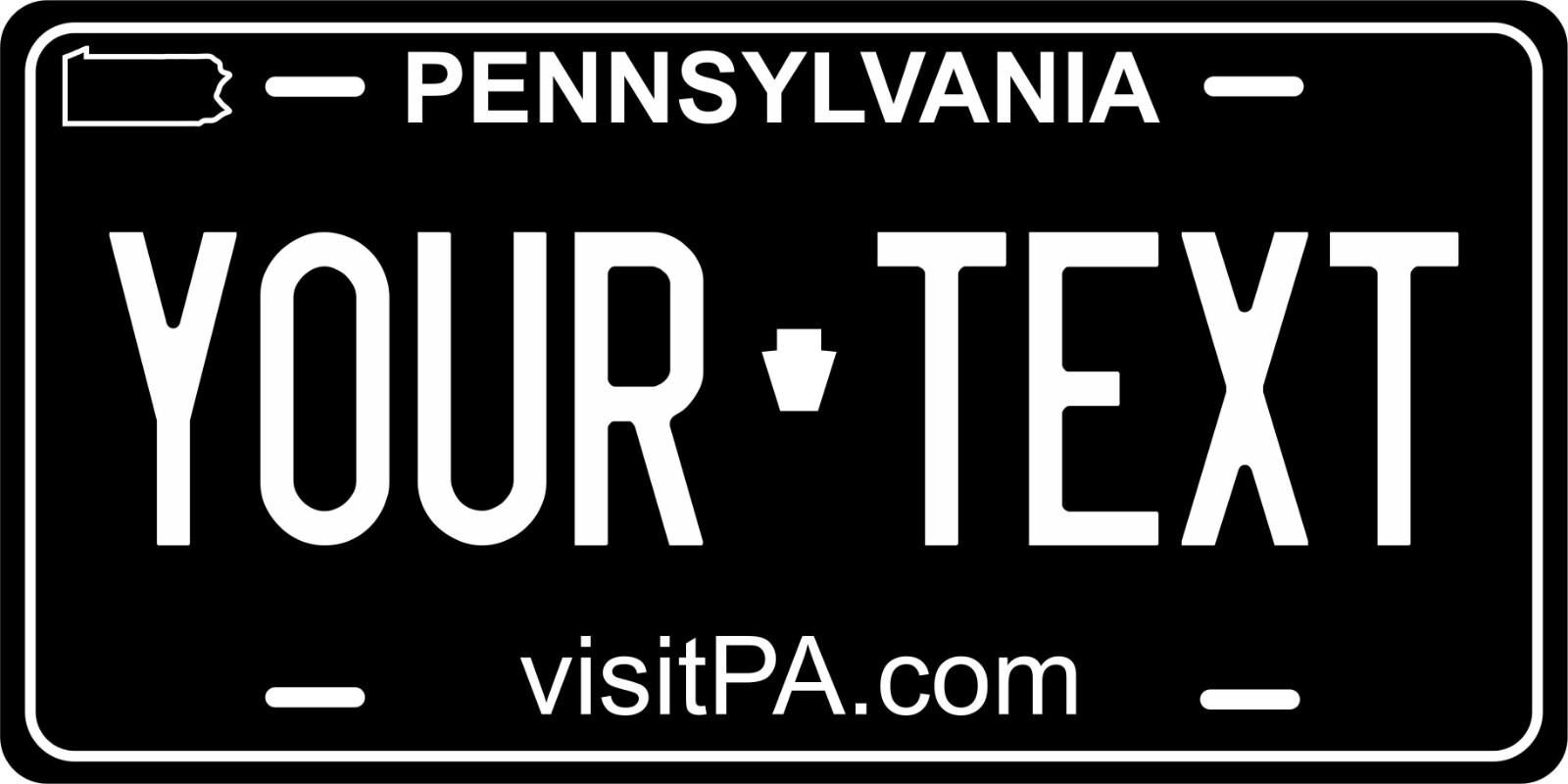 Pennsylvania 2004 Black License Plate Personalized Custom Auto Bike Motorcycle