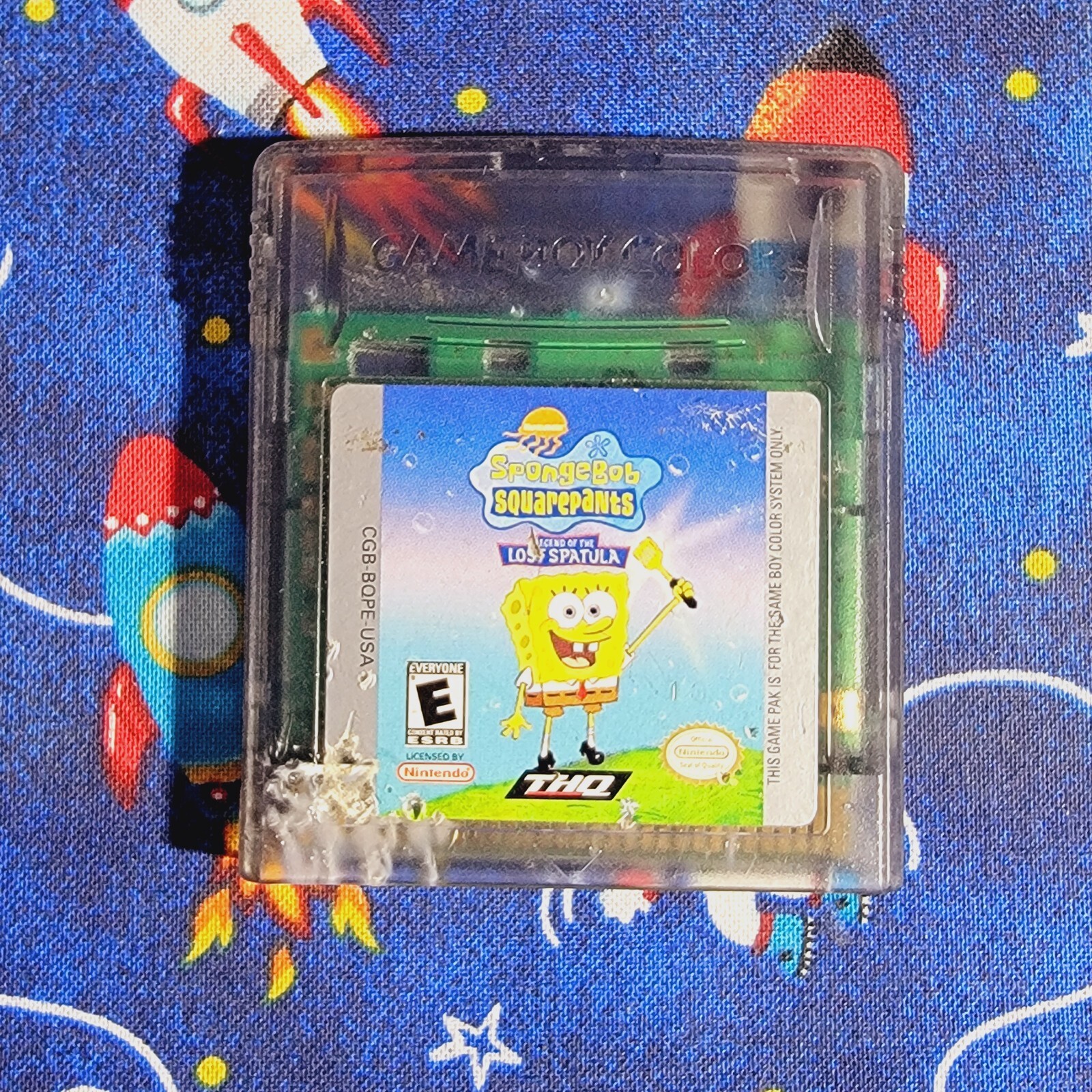 Spongebob Legend of the Lost Spatula Nintendo Gameboy Game Tested and Working