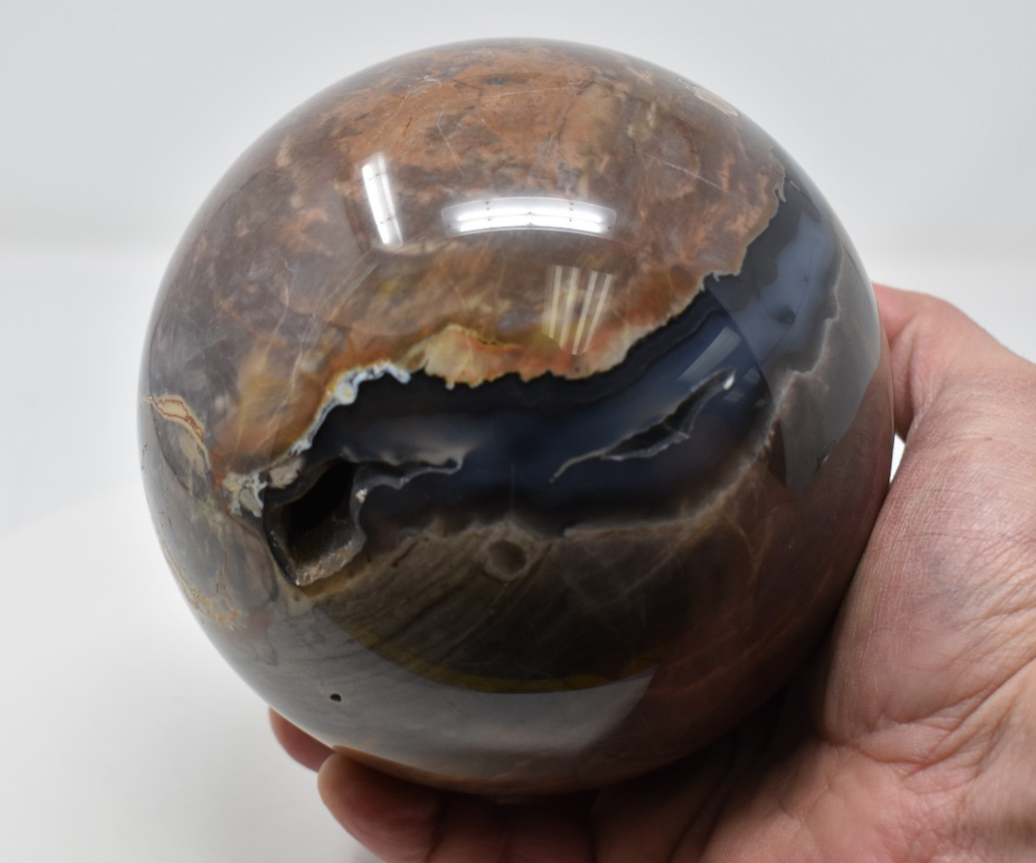 Volcano Agate Sphere 130 mm 6 lb 2.7 oz