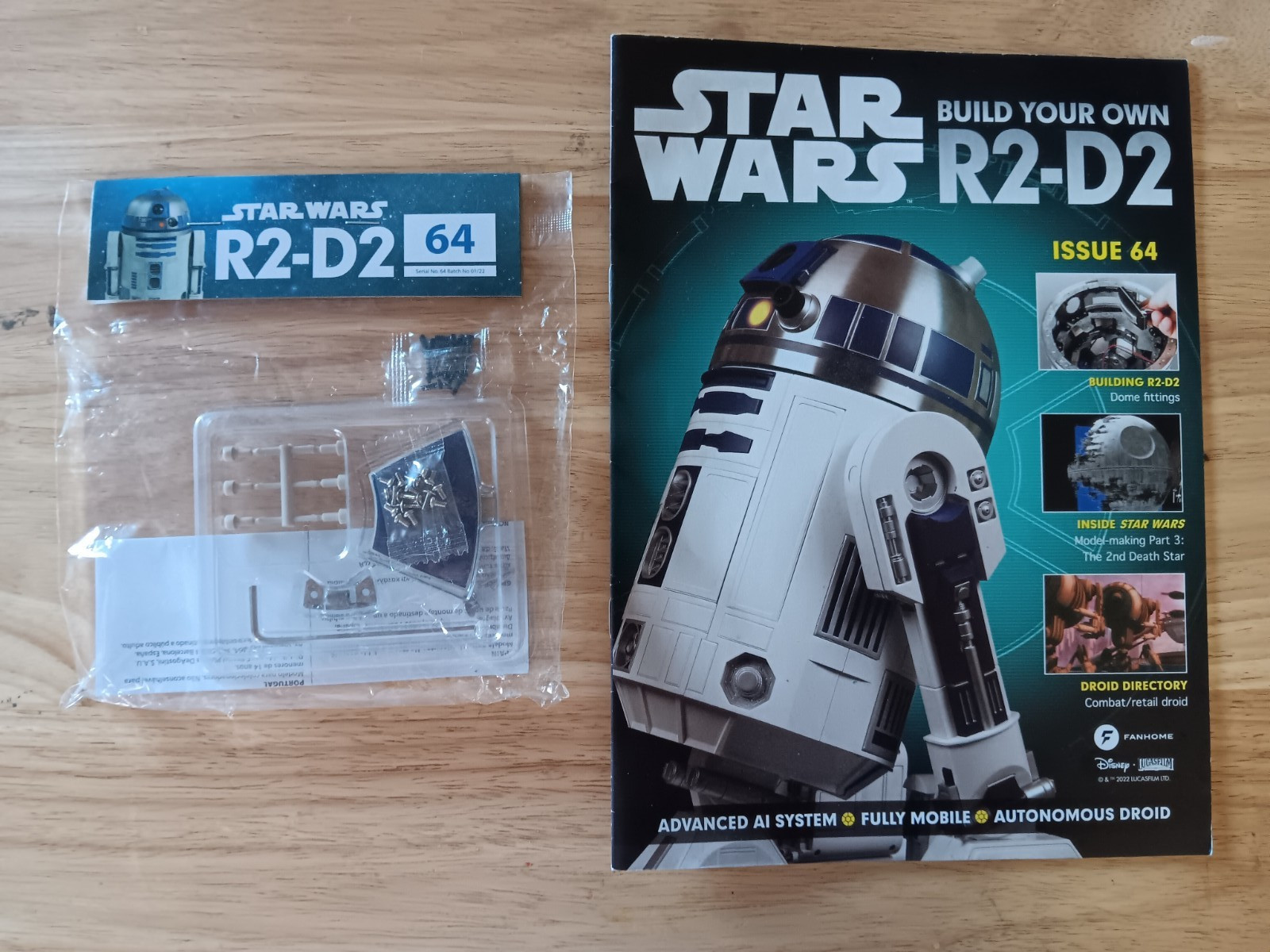 DEAGOSTINI FANHOME STAR WARS BUILD YOUR OWN R2-D2 - ISSUE 64