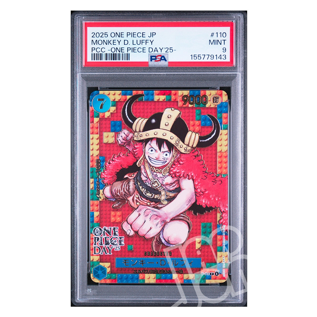 One Piece Card Monkey D. Luffy P-110 One Piece Day '25 Promo JP - PSA 9 MINT