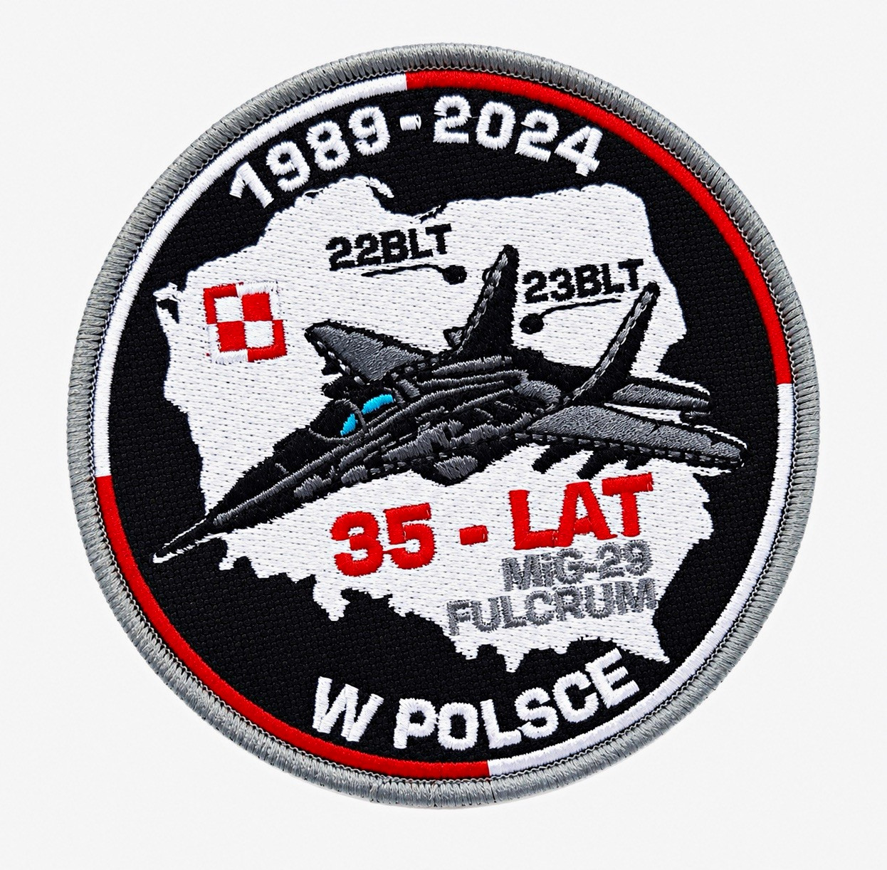 MIG-29 FULCRUM PATCH / 35. LAT / POLISH AIR FORCE / 22BLT / 23BLT