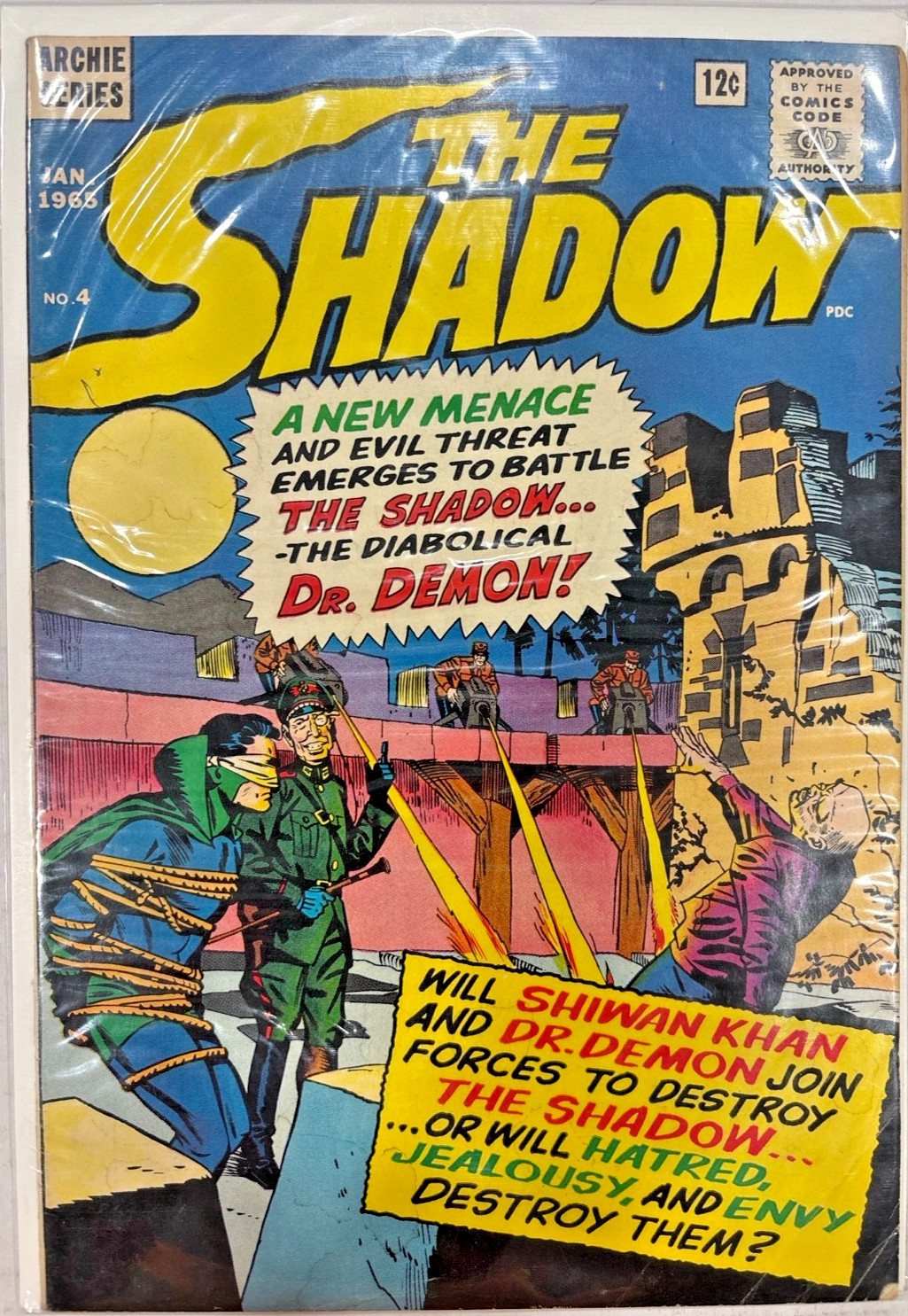 The Shadow #4 Archie Comics Jan 1965 Silver Age Comic Book 