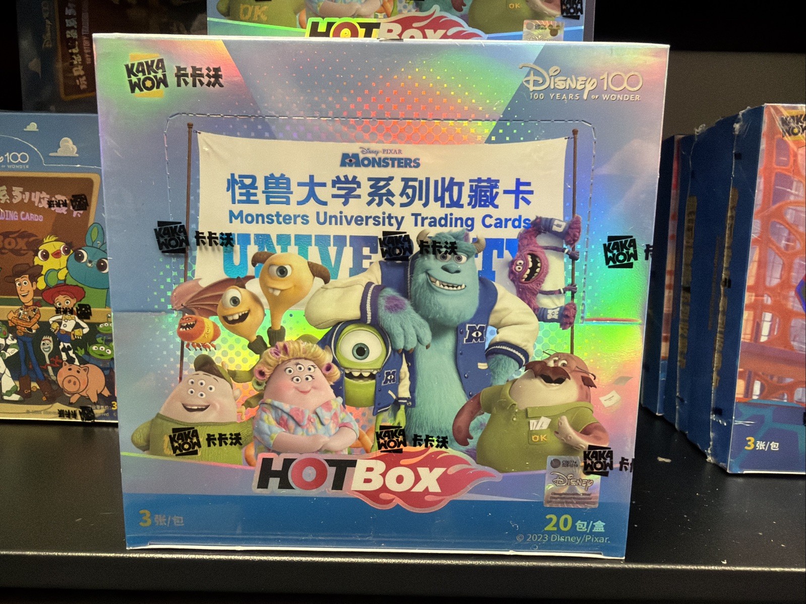 (US) 2023 Kakawow Disney HotBox Monsters University Trading Cards Sealed Box