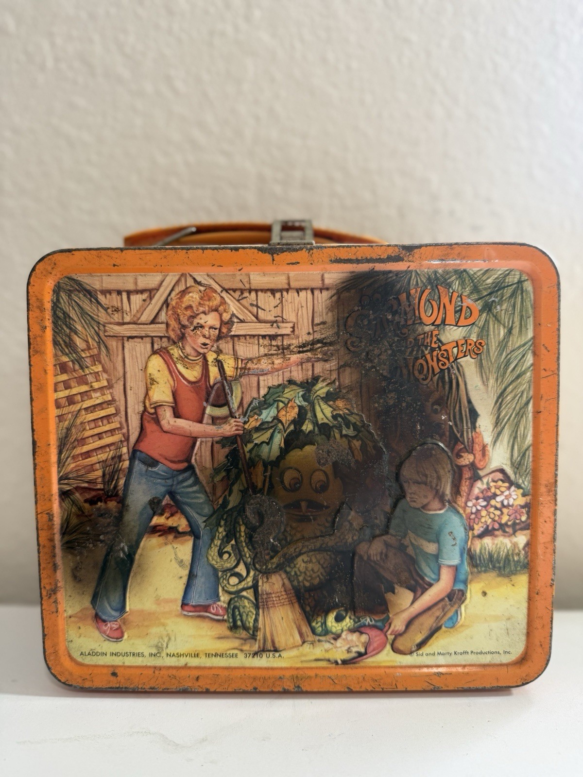 Vintage 1974 Sigmund & The Sea Monsters Lunchbox Aladdin Industries No Thermos