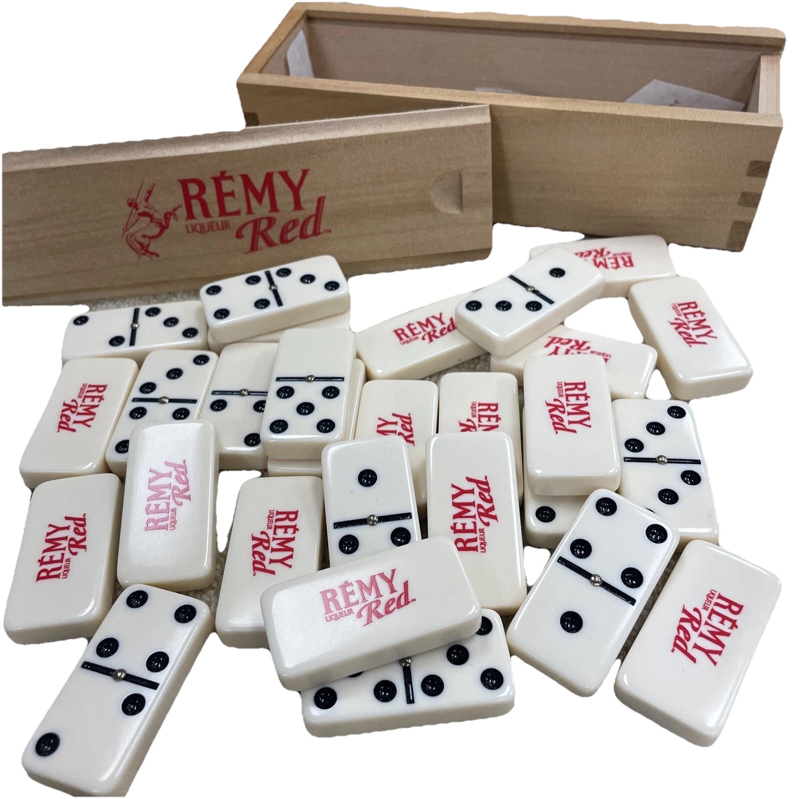 Vintage Rémy Red Domino Set – Liquor Promo w/ Box – Collectible