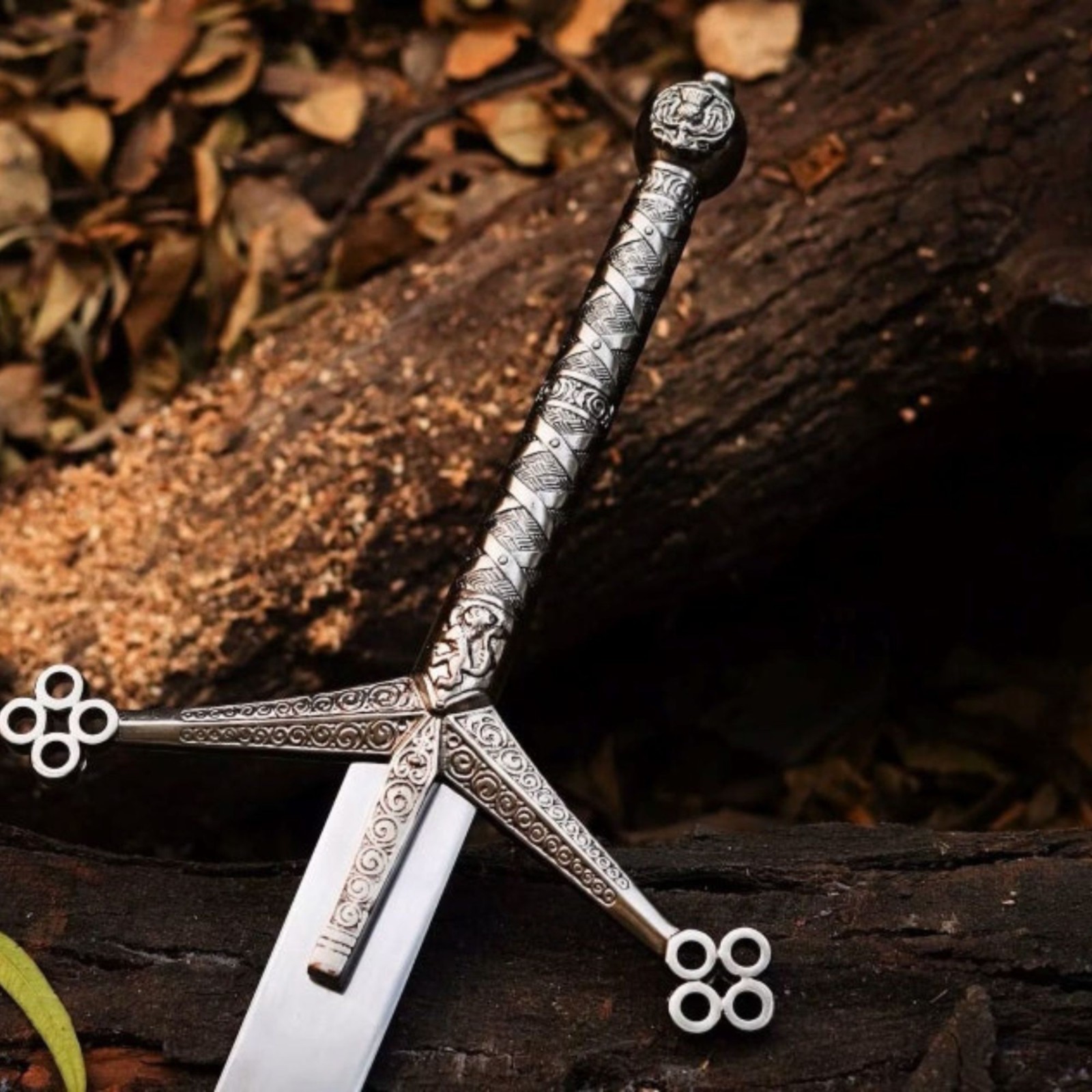 J2 Steel highland Handmade Scottish Claymore Replica Sword, 43 Inches, Cosplay